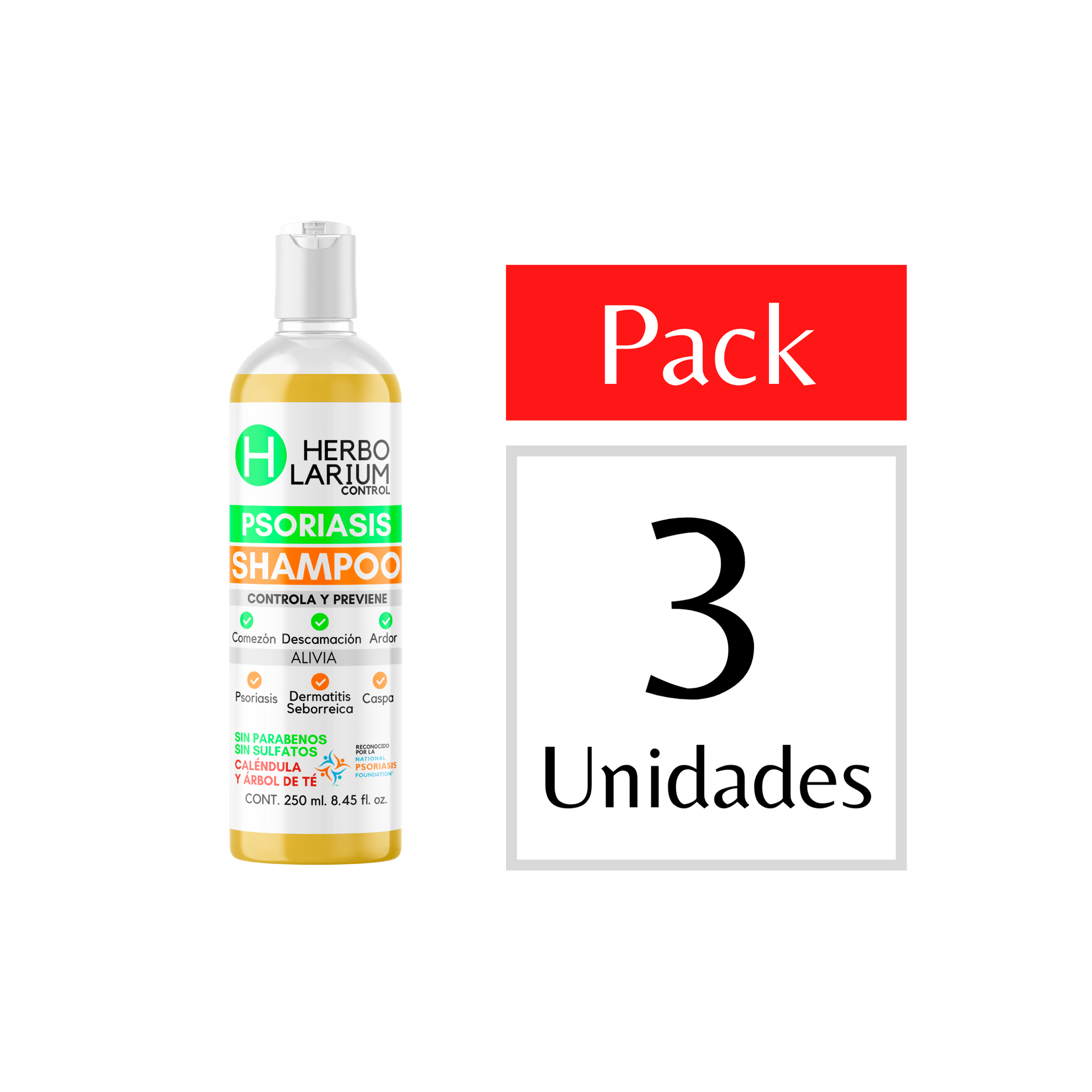 SHAMPOO CONTROL PSORIASIS TRATAMIENTO PARA 3 MESES